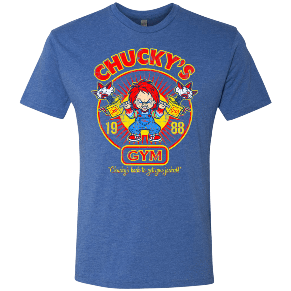 T-Shirts Vintage Royal / S Chucky's Gym Men's Triblend T-Shirt