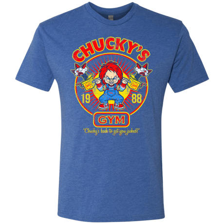 T-Shirts Vintage Royal / S Chucky's Gym Men's Triblend T-Shirt