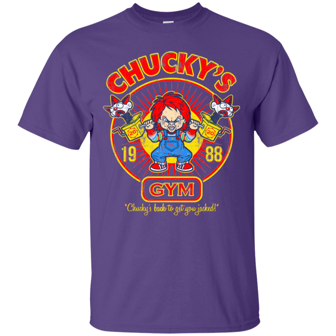 T-Shirts Purple / S Chucky's Gym T-Shirt