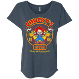 T-Shirts Indigo / X-Small Chucky's Gym Triblend Dolman Sleeve