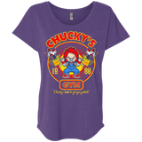 T-Shirts Purple Rush / X-Small Chucky's Gym Triblend Dolman Sleeve