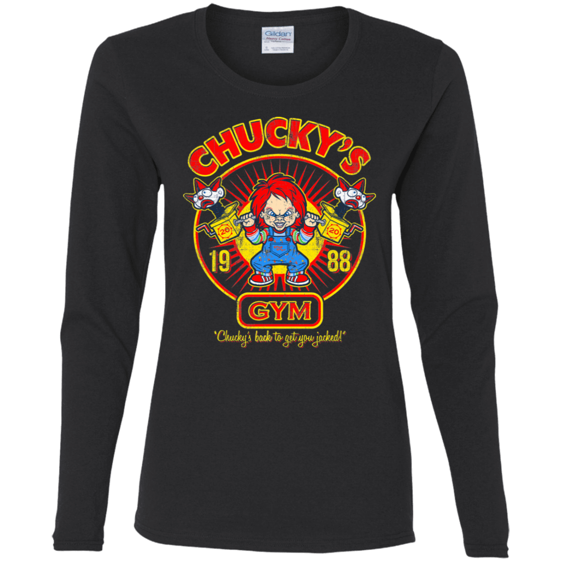 T-Shirts Black / S Chucky's Gym Women's Long Sleeve T-Shirt