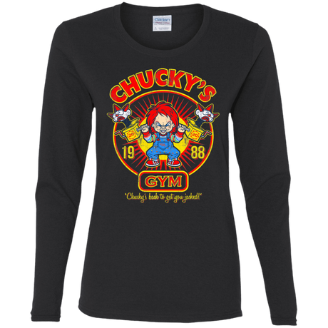 T-Shirts Black / S Chucky's Gym Women's Long Sleeve T-Shirt