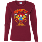 T-Shirts Cardinal / S Chucky's Gym Women's Long Sleeve T-Shirt