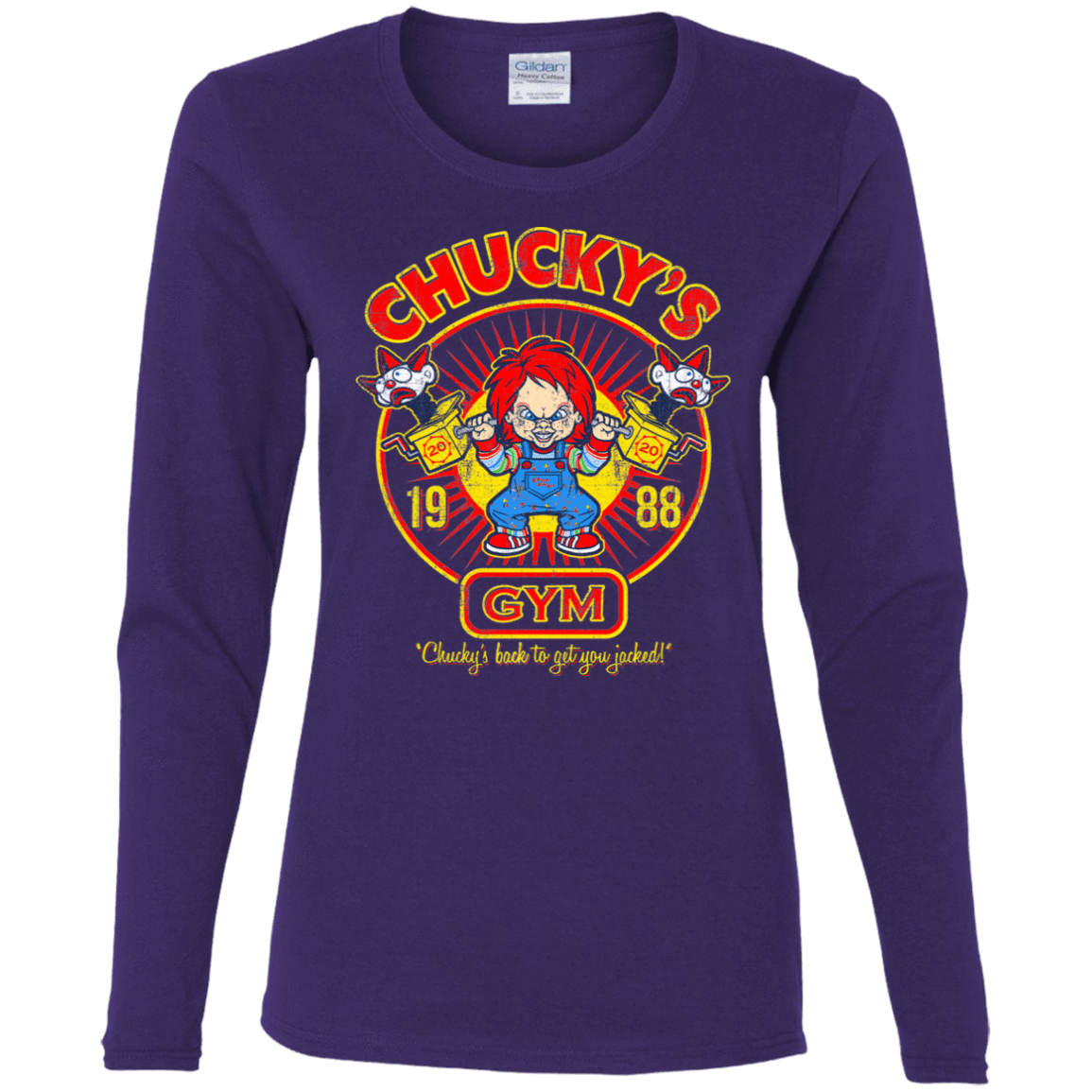 T-Shirts Purple / S Chucky's Gym Women's Long Sleeve T-Shirt