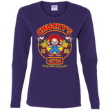 T-Shirts Purple / S Chucky's Gym Women's Long Sleeve T-Shirt