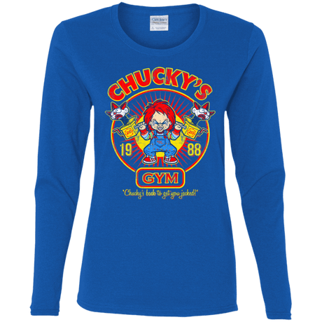 T-Shirts Royal / S Chucky's Gym Women's Long Sleeve T-Shirt