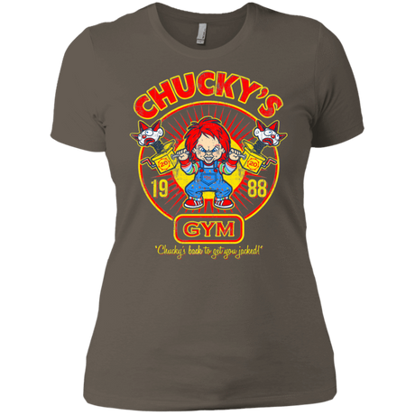 T-Shirts Warm Grey / X-Small Chucky's Gym Women's Premium T-Shirt
