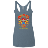 T-Shirts Indigo / X-Small Chucky's Gym Women's Triblend Racerback Tank