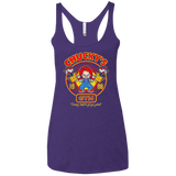 T-Shirts Purple Rush / X-Small Chucky's Gym Women's Triblend Racerback Tank