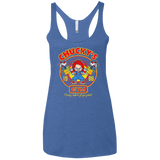 T-Shirts Vintage Royal / X-Small Chucky's Gym Women's Triblend Racerback Tank