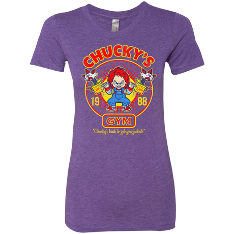 T-Shirts Purple Rush / S Chucky's Gym Women's Triblend T-Shirt
