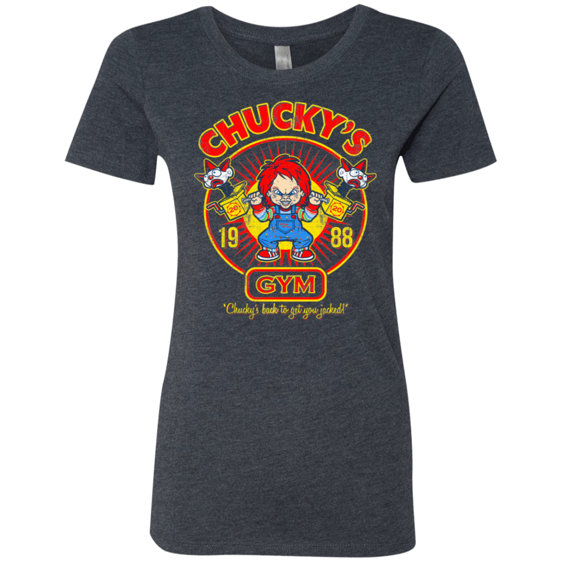 T-Shirts Vintage Navy / S Chucky's Gym Women's Triblend T-Shirt