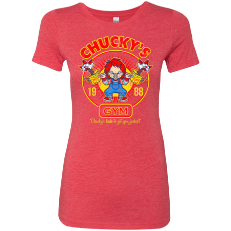 T-Shirts Vintage Red / S Chucky's Gym Women's Triblend T-Shirt