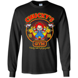 T-Shirts Black / YS Chucky's Gym Youth Long Sleeve T-Shirt