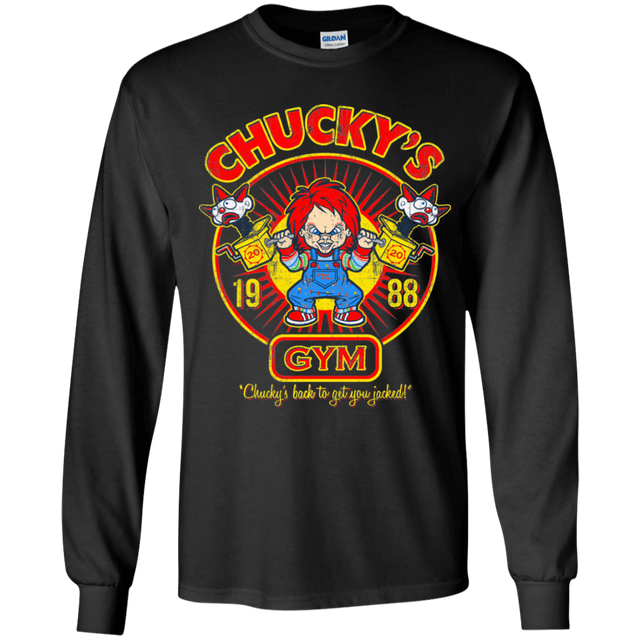 T-Shirts Black / YS Chucky's Gym Youth Long Sleeve T-Shirt