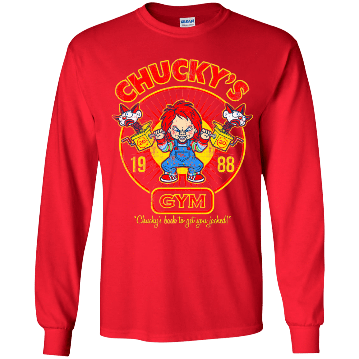 T-Shirts Red / YS Chucky's Gym Youth Long Sleeve T-Shirt