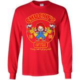 T-Shirts Red / YS Chucky's Gym Youth Long Sleeve T-Shirt