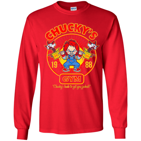 T-Shirts Red / YS Chucky's Gym Youth Long Sleeve T-Shirt
