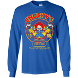 T-Shirts Royal / YS Chucky's Gym Youth Long Sleeve T-Shirt