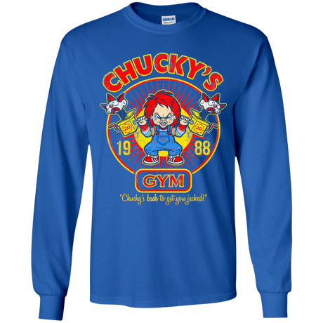 T-Shirts Royal / YS Chucky's Gym Youth Long Sleeve T-Shirt