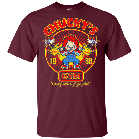 T-Shirts Maroon / YXS Chucky's Gym Youth T-Shirt