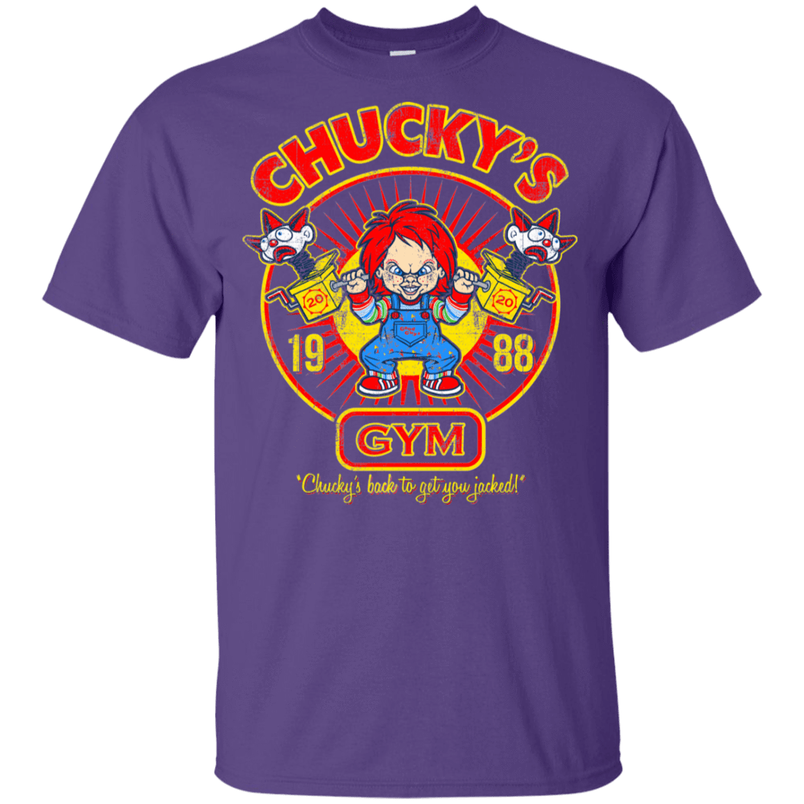 T-Shirts Purple / YXS Chucky's Gym Youth T-Shirt