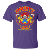 T-Shirts Purple / YXS Chucky's Gym Youth T-Shirt