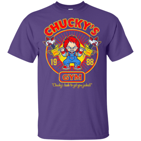 T-Shirts Purple / YXS Chucky's Gym Youth T-Shirt