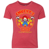 T-Shirts Vintage Red / YXS Chucky's Gym Youth Triblend T-Shirt