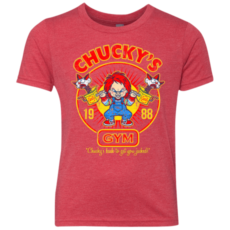 T-Shirts Vintage Red / YXS Chucky's Gym Youth Triblend T-Shirt