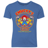 T-Shirts Vintage Royal / YXS Chucky's Gym Youth Triblend T-Shirt