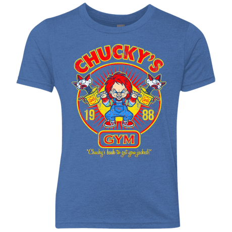 T-Shirts Vintage Royal / YXS Chucky's Gym Youth Triblend T-Shirt