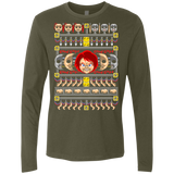 T-Shirts Military Green / Small Chucky ugly sweater Men's Premium Long Sleeve