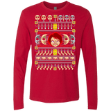 T-Shirts Red / Small Chucky ugly sweater Men's Premium Long Sleeve