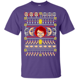 T-Shirts Purple / Small Chucky ugly sweater T-Shirt