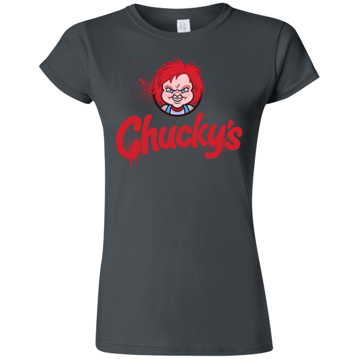 T-Shirts Charcoal / S Chuckys Logo Junior Slimmer-Fit T-Shirt