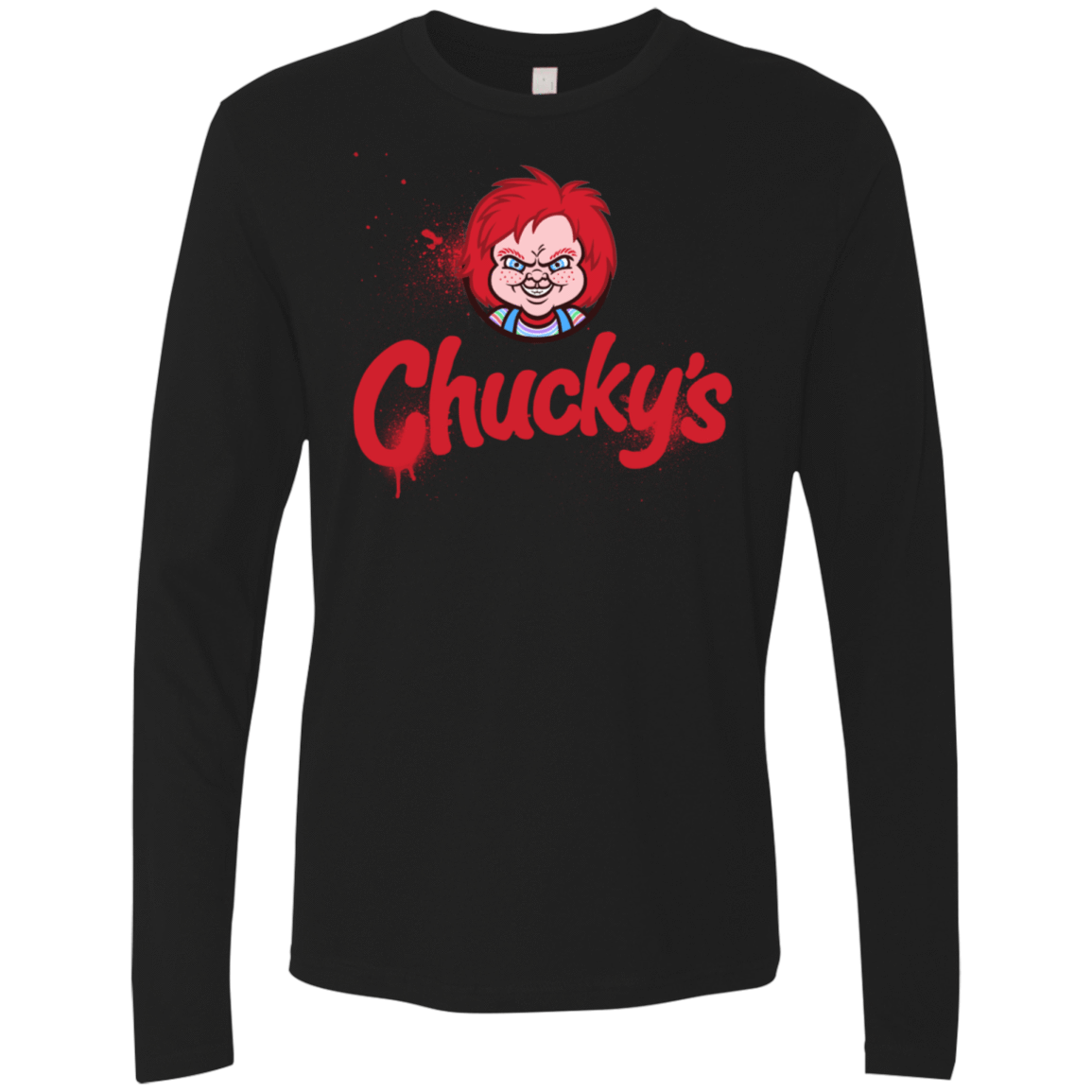 T-Shirts Black / S Chuckys Logo Men's Premium Long Sleeve