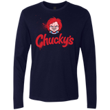 T-Shirts Midnight Navy / S Chuckys Logo Men's Premium Long Sleeve
