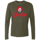 T-Shirts Military Green / S Chuckys Logo Men's Premium Long Sleeve