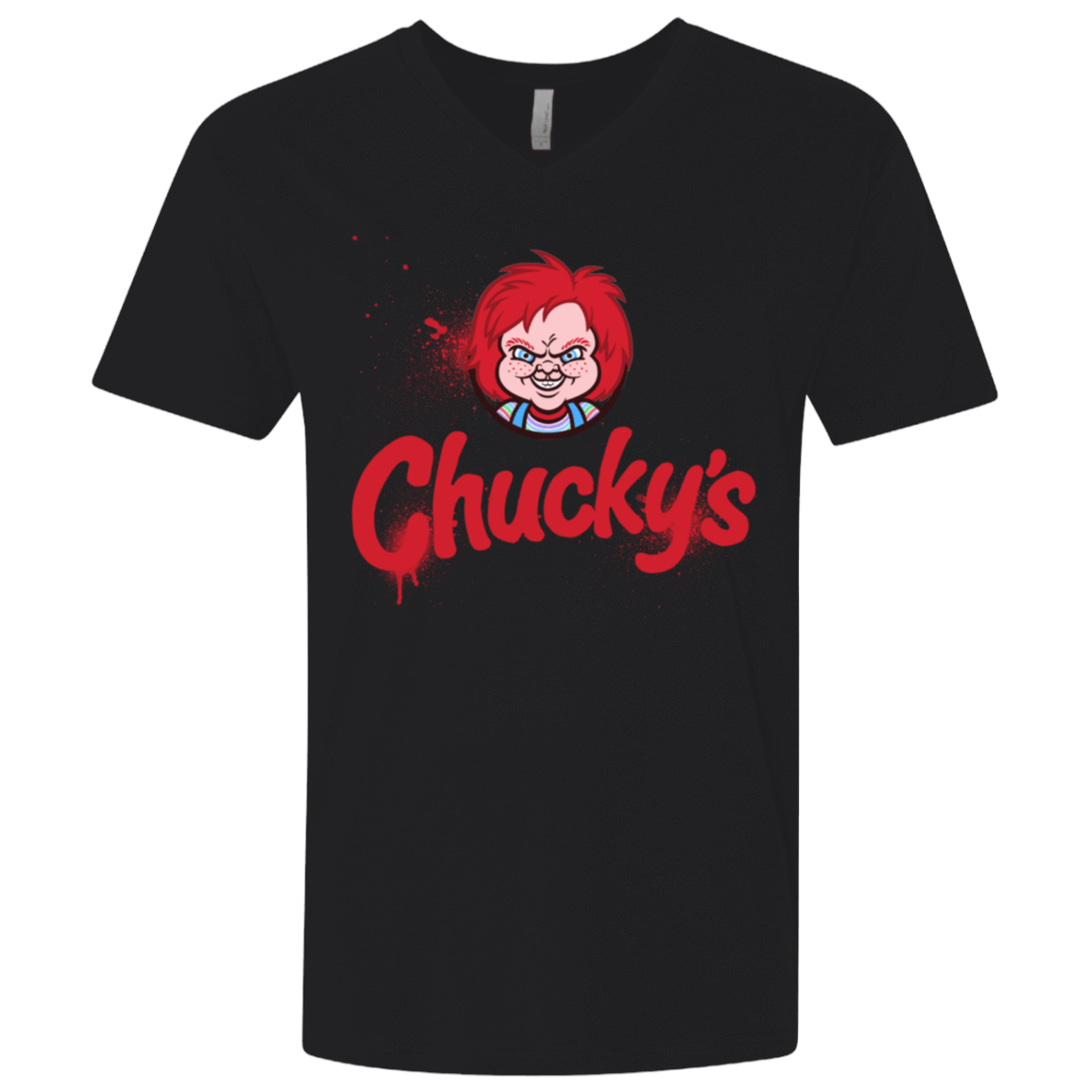 T-Shirts Black / X-Small Chuckys Logo Men's Premium V-Neck