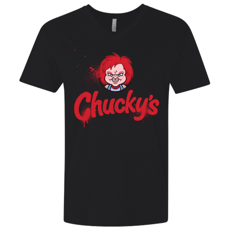 T-Shirts Black / X-Small Chuckys Logo Men's Premium V-Neck