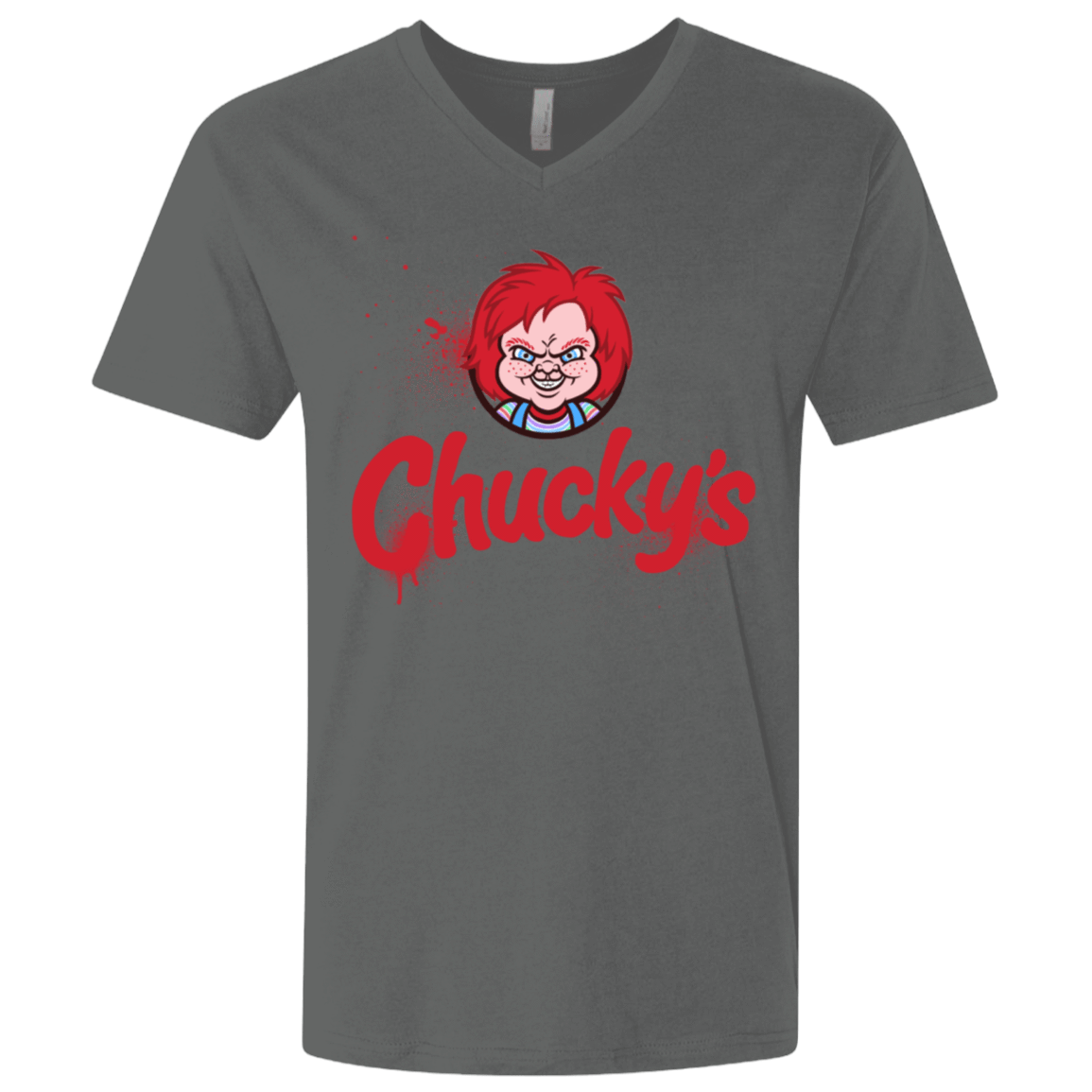 T-Shirts Heavy Metal / X-Small Chuckys Logo Men's Premium V-Neck