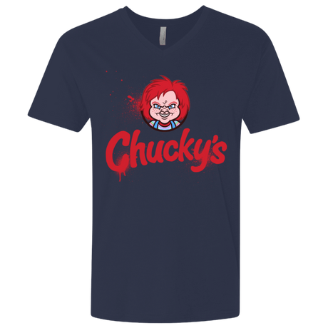 T-Shirts Midnight Navy / X-Small Chuckys Logo Men's Premium V-Neck