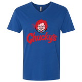 T-Shirts Royal / X-Small Chuckys Logo Men's Premium V-Neck