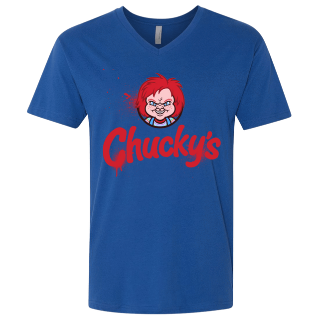 T-Shirts Royal / X-Small Chuckys Logo Men's Premium V-Neck