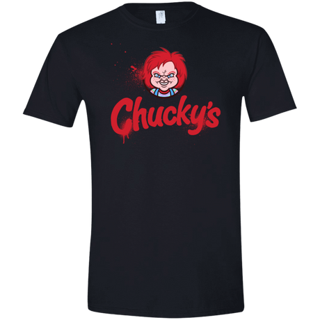 T-Shirts Black / S Chuckys Logo Men's Semi-Fitted Softstyle