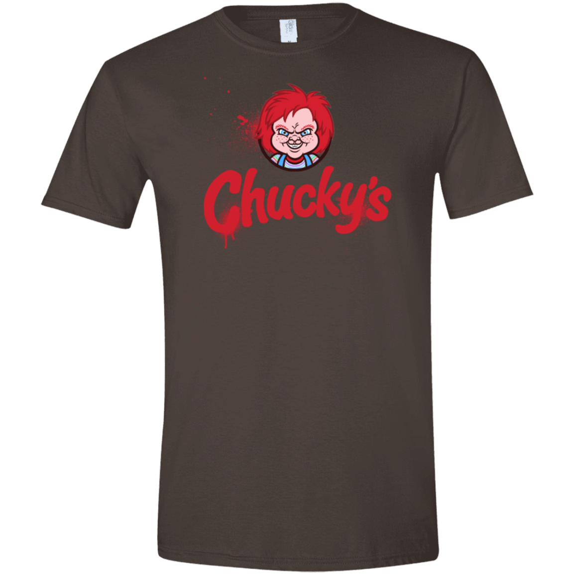 T-Shirts Dark Chocolate / S Chuckys Logo Men's Semi-Fitted Softstyle
