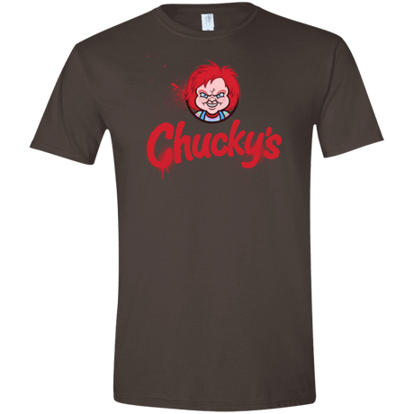 T-Shirts Dark Chocolate / S Chuckys Logo Men's Semi-Fitted Softstyle