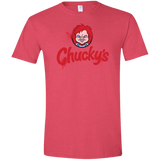 T-Shirts Heather Red / S Chuckys Logo Men's Semi-Fitted Softstyle
